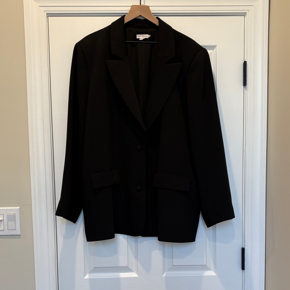 Good American Classic Black Women's Blazer 2XL/3XL